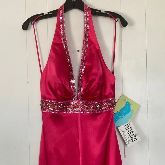 MORI LEE PAPARAZZI JUMPSUIT HIDDEN PANTS THAT LOOK LIKE A GOWN - Picture 5 of 11